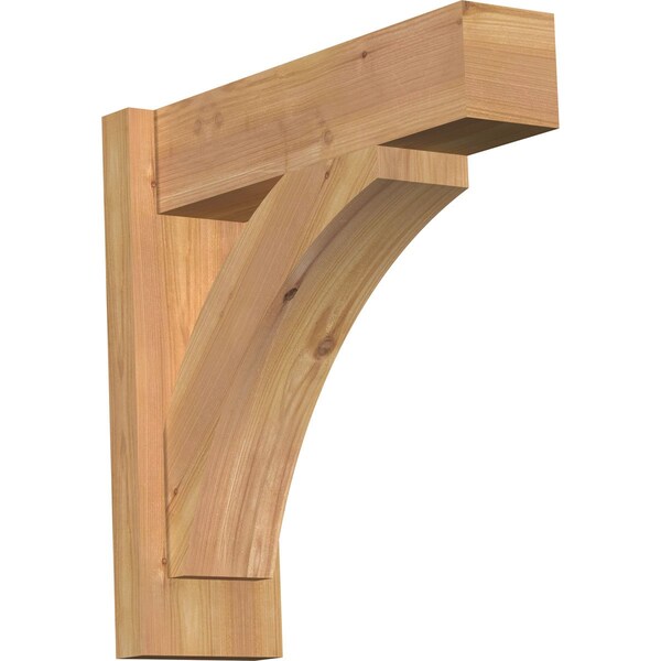 Ekena Millwork Thorton Block Smooth Outlooker, Western Red Cedar, 5 1/2"W x 18"D x 18"H OUT06X18X18THR05SWR - main